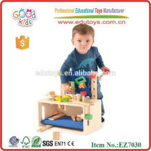 Brinquedos Ferramentas e Brains - Caixa de ferramentas de madeira para crianças